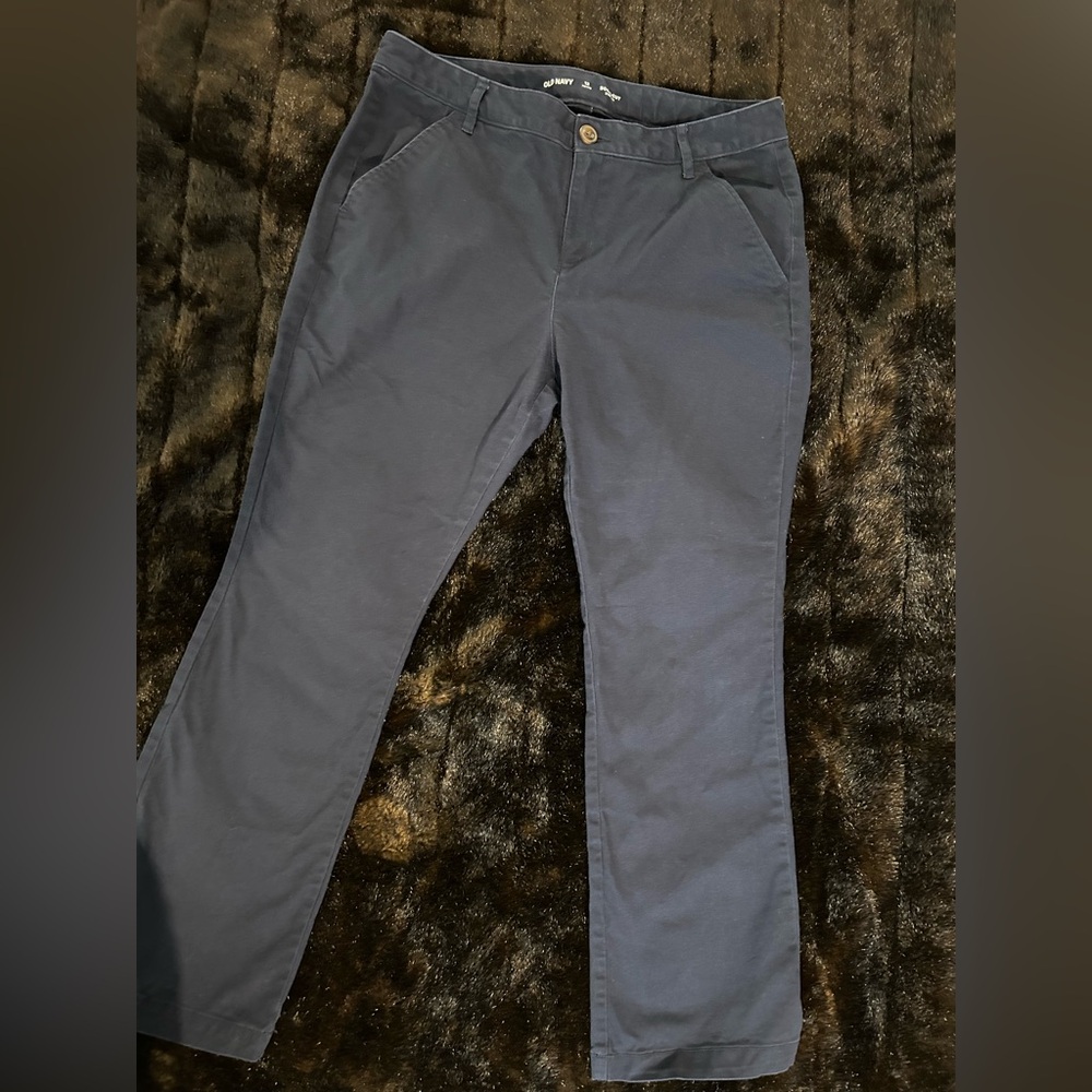 Old Navy Black Bootcut Stretch Pants Size 12 Petite Career Workwear